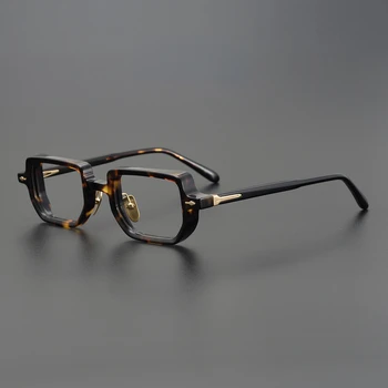 JMM, японская классическая оправа для очков в стиле ретро, квадратные ацетатные мужские очки по рецепту, Женские оптические очки в черепаховой оправе.  5