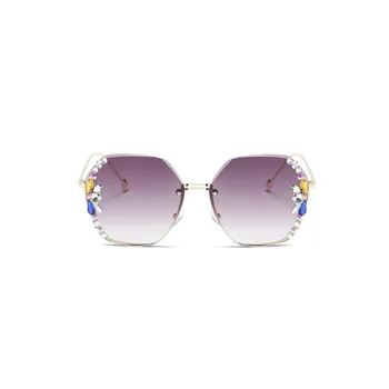 Женские классические солнцезащитные очки винтажных оттенков, солнцезащитные очки со стразами, легкие летние очки для путешествий на свежем воздухе  5