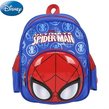 Детские рюкзаки Disney Marvel с Человеком-пауком, школьная сумка, мультяшный 3D стерео рюкзак, детская дорожная сумка, Рождественский подарок  4