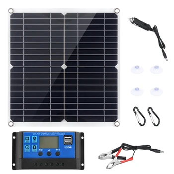 Комплект гибких солнечных панелей 20 Вт с контроллером 300 Вт Источник питания 12 В USB интерфейс зарядки Солнечная плата Водонепроницаемые солнечные элементы  3