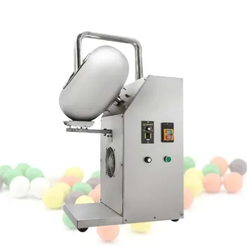 Многофункциональная машина для нанесения миндальной глазури на шоколад, машина для нанесения арахисовой вертикальной сахарной глазури горячим и холодным воздухом  5