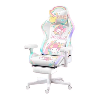 Новое Модное игровое кресло с милым аниме-принтом со светодиодной подсветкой, Компьютерное кресло для домашнего офиса, Игровое кресло Anchor Live  10