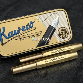 Авторучка Kaweco Sport из латуни с наконечником 0,5 мм и 0,7 мм, упакованная в ностальгическую подарочную коробку Kaweco, которую можно носить с собой повсюду.  10