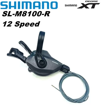 Рычаг Переключения передач Shimano Deore XT SL M8100 12-ступенчатый Горный Велосипед Rapidfire Plus Рычаг Переключения передач 12-ступенчатые Переключатели  5