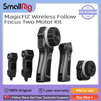 Комплект из двух двигателей SmallRig MagicFIZ Wireless Follow Focus с контроллером маховика, Беспроводной рукояткой и двумя Приемными двигателями 3918  3