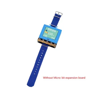 K-Watch для Micro: плата расширения Bit, модуль K-Watch, программируемый редактор часов на Python (синий)  10
