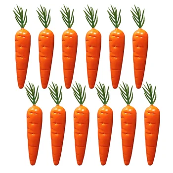 25 шт. мини-растений, имитирующих морковь, Искусственная поддельная морковь, реалистичная игрушка из пенопласта для домашнего декора  10