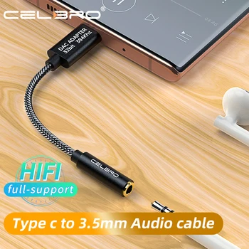 Realtek ALC4050 USB Type C DAC Разъем Для Наушников Адаптер Aux 3,5 мм Аудиокабель Decorder Amp 32b/384 кГц для Ipad Pro Samsung S21 s20  10