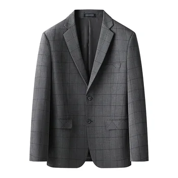 7728-T -Business slim профессиональная официальная одежда Корейская версия серый повседневный костюм мужской  5