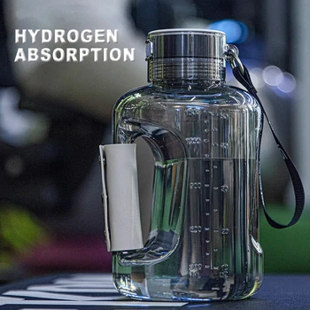 SOUDRON 1500 мл Пластиковая бутылка для воды, не содержащая бисфенола А, обогащенная водородом, USB перезаряжаемая спортивная бутылка для воды  5