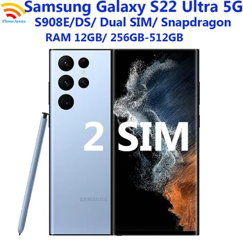 Samsung Galaxy S22 Ultra 5G S908E / DS с двумя Sim-картами ОЗУ 8/12 ГБ 128/256/512 ГБ ПЗУ 6,8 