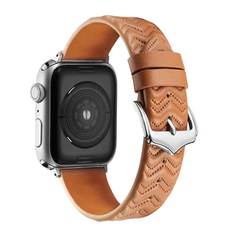 Кожаный ремешок для Apple Watch Band 45 мм 41 мм 44 мм 40 мм 42 мм 38 мм Ultra 49 мм Ремешок для часов iwatch Серии 8 7 SE 6 5 4 3 Браслет  10