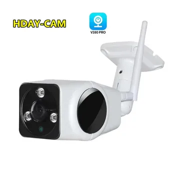 3MP 360 Градусов Пуля Wifi IP Камера Открытый Рыбий глаз панорамный вид Смарт 3D VR Камера V380 Pro Водонепроницаемая Камера Безопасности WiFi  5