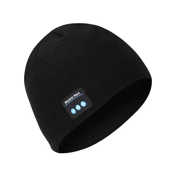 Вязаный Bluetooth Наушник Cap Hat Мужские Женские Спортивные Наушники На Открытом Воздухе Музыкальная Шляпа Cap Bluetooth Наушники  5
