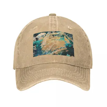 Океан Абстрактная Кепка Ковбойская Шляпа шляпы бейсболка дальнобойщик шляпа хип-хоп роскошная женская шляпа Мужская  5