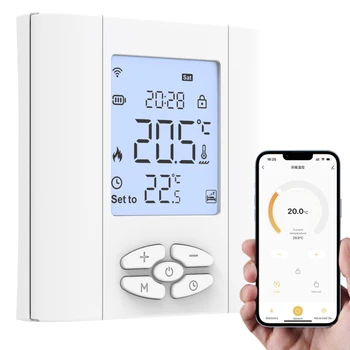 Регулятор температуры ZigBee Работает с Alexa, контроллер термостата Google Home, приложение для управления водогазовым котлом с питанием от аккумулятора  10