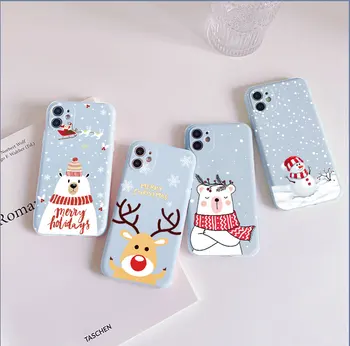 Для Samsung Galaxy Note 8 9 10 Lite Pro Plus 20 Ultra S8 S9 S10 E S20 S21 FE Ultra Plus Рождественский Медведь Лось Санта Клаус Милый Чехол  10