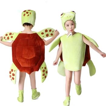 Новый детский костюм черепахи, костюм морской черепахи на Хэллоуин, сценический костюм для вечеринки в детском саду  5