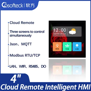 Cosofteck-C040A 4-дюймовый 480 *480 iot lcd smart hmi промышленный сенсорный экран C040A Modbus RTU TCP дисплей RS485 порт LAN MQTT JSON  10