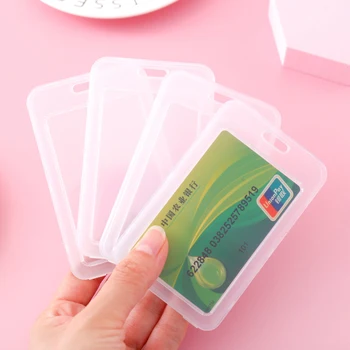 1 шт. 100% Гарантия качества, простая прозрачная пластиковая обложка для именной карточки, Держатель банковской карты, Обложка для именной карточки  5