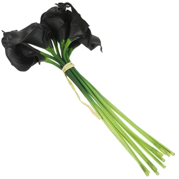 10 шт. Искусственный букет Мини-черные украшения Имитация цветов реквизит  3