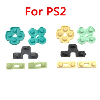 Силиконовые проводящие Резиновые клейкие кнопочные панели для Sony PlayStation 2 Контроллер PS2 Геймпад  10