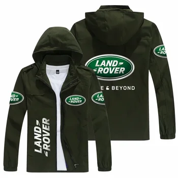 2023 весенне-осенняя мужская куртка с капюшоном с логотипом LAND ROVER, популярный принт, повседневная модная свободная куртка Rider, мужская уличная бейсболка  5