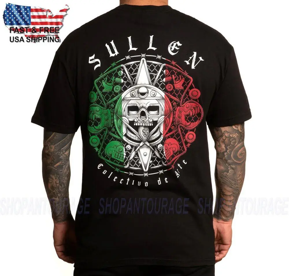 Sullen Art Collective Azteca Standard SCM4773 Новая мужская футболка с коротким рукавом