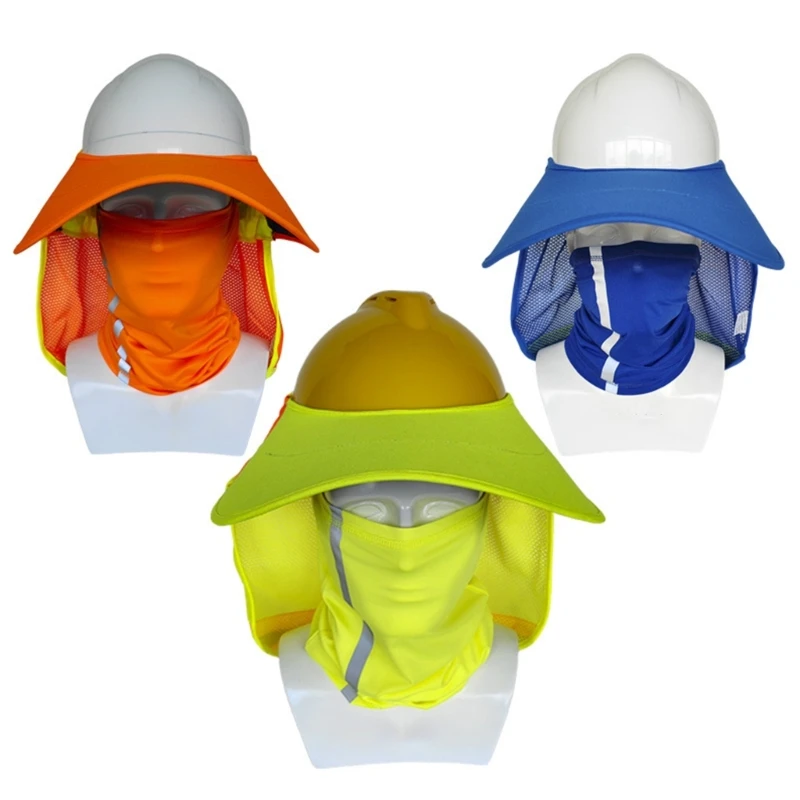 Защитные шлемы, солнцезащитный козырек с шейным козырьком, защита шеи с широкими полями для каски 28TF