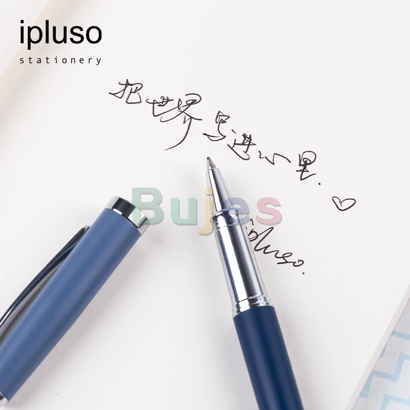 Профессиональная гелевая ручка Ipluso 0,5 мм, сменная жемчужная ручка серии Black City, фирменный сменный сердечник для делового офиса