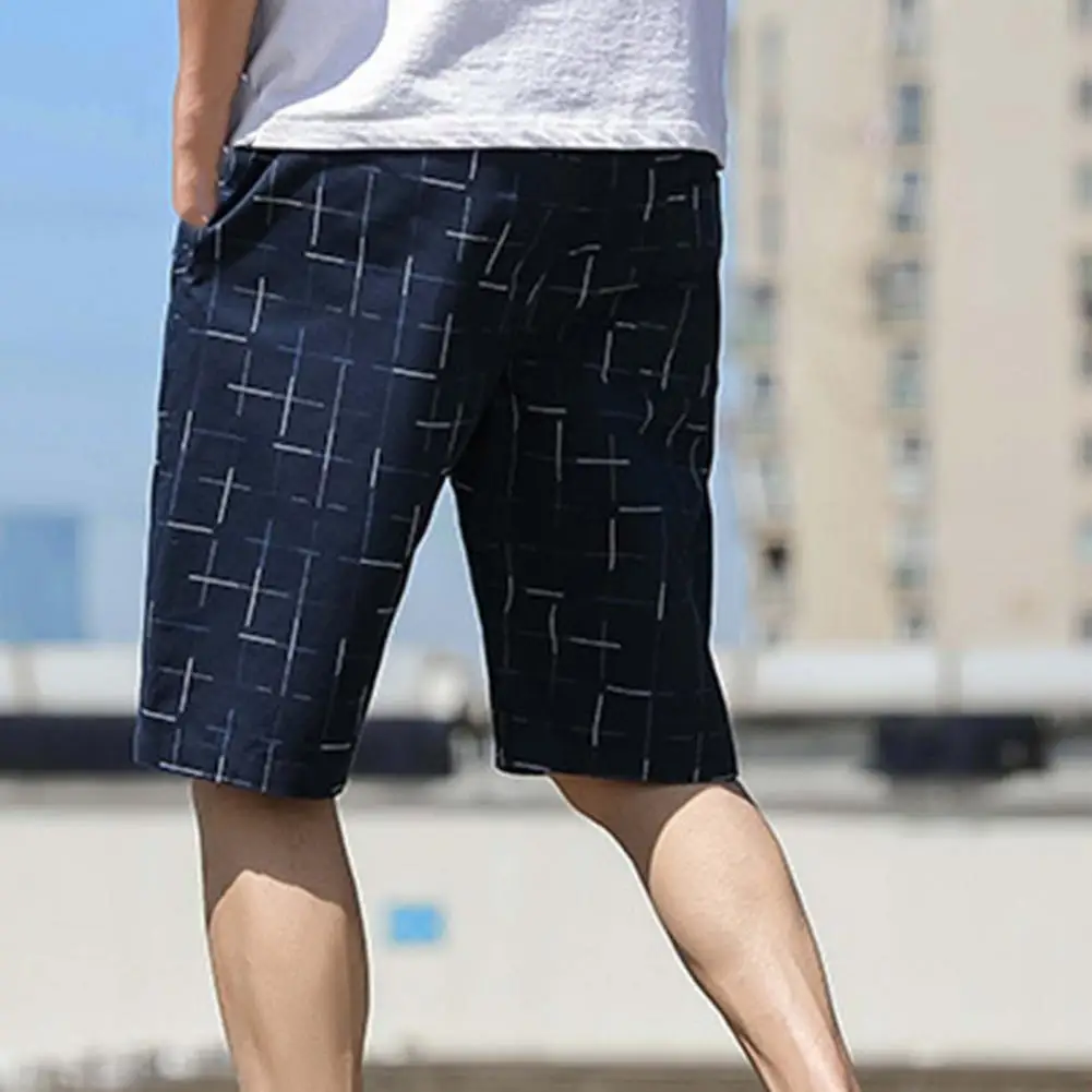 Шорты-карго, спортивные удобные клетчатые мужские спортивные шорты для бега, пляжная одежда, короткие штаны, короткие штаны